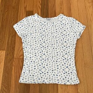 Floral White T-Shirt